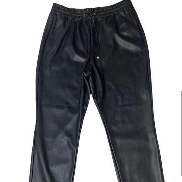 Marc New York Faux Leather Black Pants - Picture 2 of 5